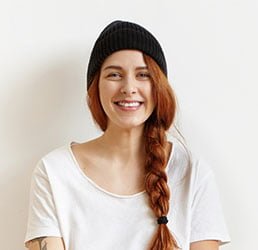 beautiful girl wearing cap